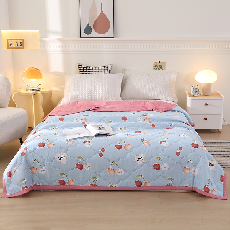 帛享家纺 水洗棉夏被 单位（条）BXCSY-41925 樱桃 200*230CM